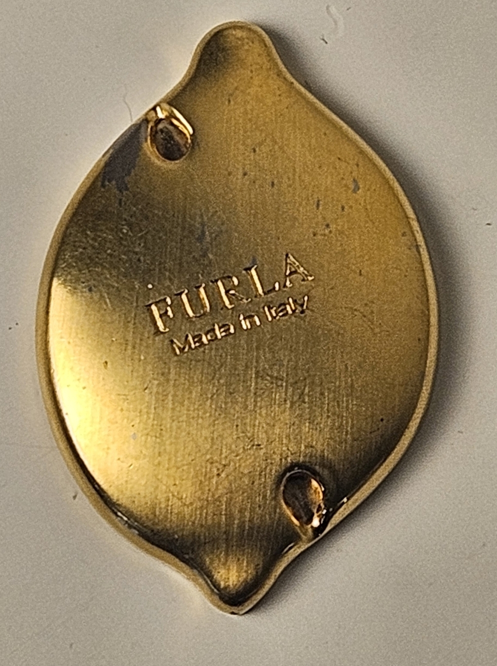Furla Lemon Shaped Keychain Charm Furla Handbag Purse Charm